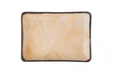 Πιατέλα Σερβιρίσματος Πορσελάνης 18x13εκ. Μπεζ Mytho Kutahya Porselen KX880864T1813