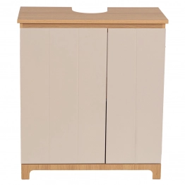Έπιπλο Νιπτήρα Ξύλινο 62x30x70εκ. Μπεζ-Καφέ MRShome 1379000