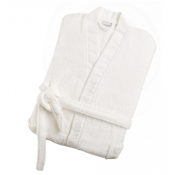 Μπουρνούζι Ενηλίκων Με Γιακά Βαμβακερό Extra Large Hola 1 White Makis Tselios