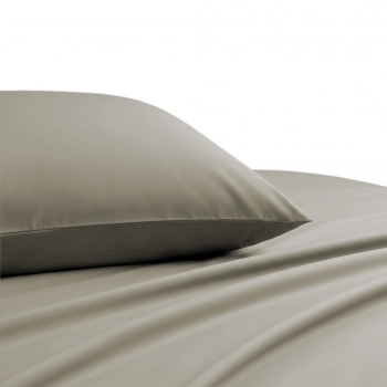 Ζεύγος Μαξιλαροθήκες Βαμβακοσατέν 53x72εκ. Olive-Grey Lavish Satin Line Melinen 20005618