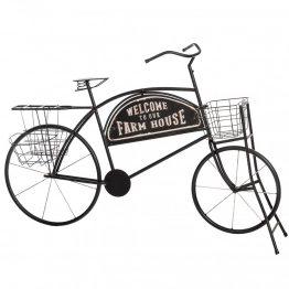 Διακοσμητικό Ποδήλατο Μεταλλικό Μαύρο 134x32x85εκ. iliadis 85059