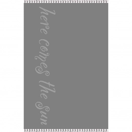 Πετσέτα Θαλάσσης Βαμβακερή Velour Dark Grey 86x160εκ. Beatles Melinen 20004880