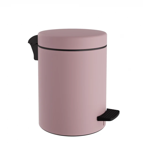 Καλάθι Απορριμμάτων 8lt Soft Close Ανοξείδωτο Matt Pink Pam & Co Φ23x32εκ. 08-500-303