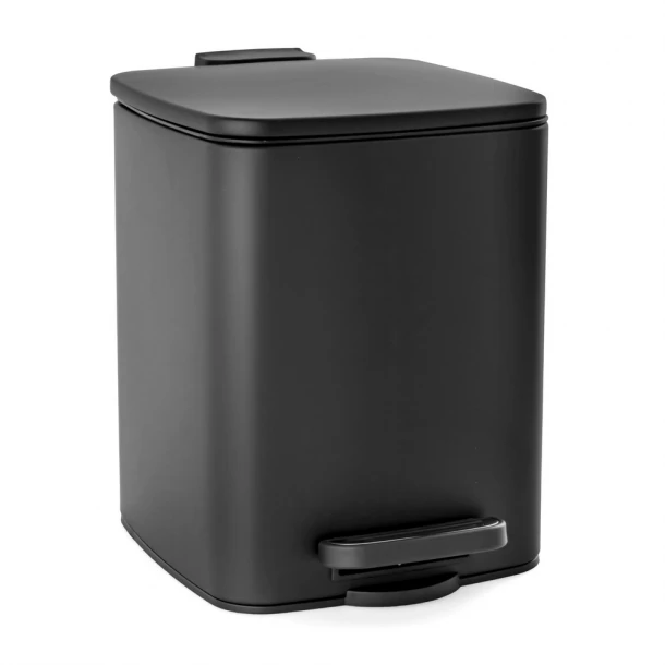 Καλάθι Απορριμμάτων 6L Από Ατσάλι Μαύρο AWD02031903