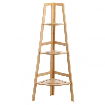 Ραφιέρα Δαπέδου Γωνιακή Bamboo 15,3x31,9x103εκ. Με 3 Ράφια Essential Estia 02-37857