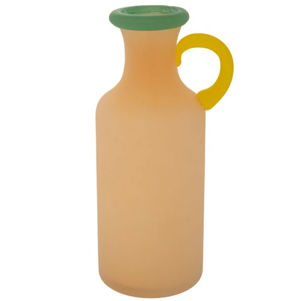 Βάζο Χειροποίητο Γυάλινο Σομόν 13x7x25εκ. iliadis 90117