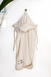 Κάπα Με Κέντημα Bebe 75x85εκ. Stork 194 Ecru-Yellow Dimcol