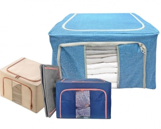 Κουτί Αποθήκευσης Με Μεταλλικό Σκελετό 50x40x32εκ. Homie 81-1161