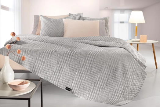 Σετ Κουβερλί Microfiber Υπέρδιπλο 220x240εκ. Hamptons Grey Guy Laroche
