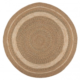 Χαλί Jute-Βαμβακερό Boho Στρογγυλό 175εκ. Καφέ-Natural iliadis 90151
