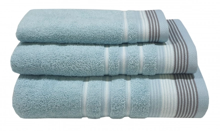 Πετσέτα Βαμβακερή Σώματος 70x140εκ. Satin Stripe Petrol Komvos 7005929-9