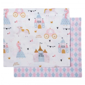 Σετ Σεντόνια Βαμβακερά Λίκνου 70x120εκ. Essential 8865 Mint-Pink Greenwich Polo Club