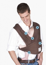Μάρσιπος Σε Μαύρο Χρώμα Βαμβακερός Small Baby K’tan BKBC-BL-S