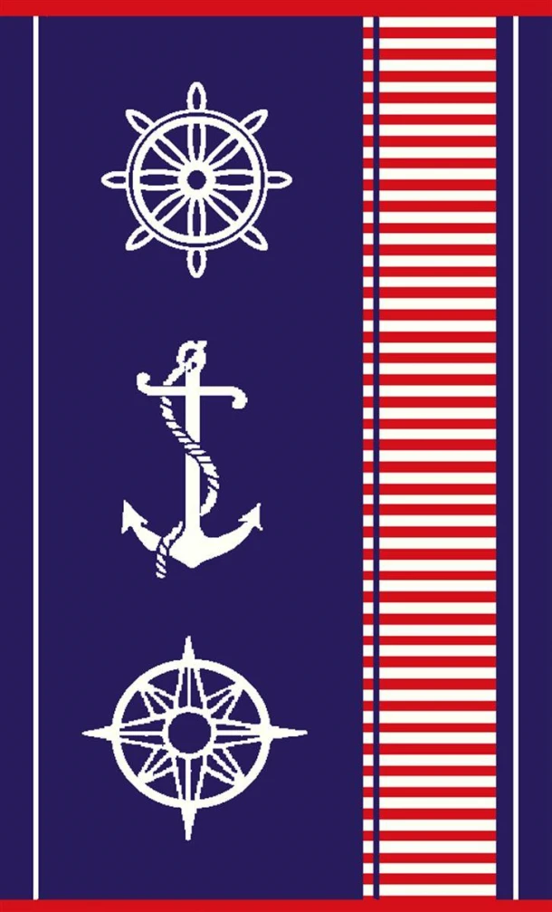 Πετσέτα Θαλάσσης 2 Όψεων Βαμβακερή Βελουτέ 87x165εκ. Ζακάρ 232 DimCol