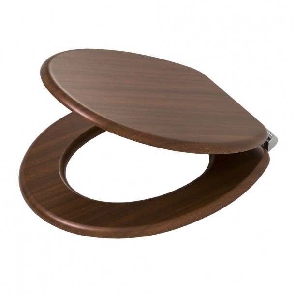 Καπάκι Λεκάνης MDF Douglas Walnut 37,8x43,3x5,2εκ. Tiger 800612