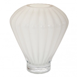 Βάζο Γυάλινο Λευκό Σε Σχήμα Αερόστατο 23x30εκ. iliadis 91650