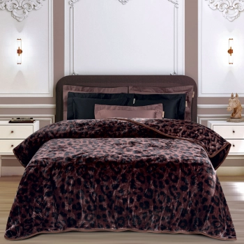 Κουβέρτα Βελουτέ Supersoft Υπέρδιπλη 220x240εκ. Essential 2466 Brown Greenwich Polo Club
