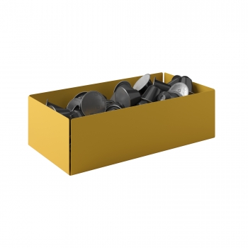 Θήκη Για Κάψουλες Του Καφέ Ανοξείδωτη Matt Yellow 25x13x7,5εκ. Pam & Co 117-603