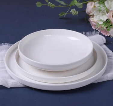 Πιάτο Βαθύ Φαγητού 20εκ. Πορσελάνης Λευκό New Bone City Cryspo Trio 04.00.02