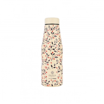 Θερμός-Μπουκάλι Ανοξείδωτο Flask Bloom Beige Save The Aegean Estia 500ml-7x7x22,3εκ. 01-31558