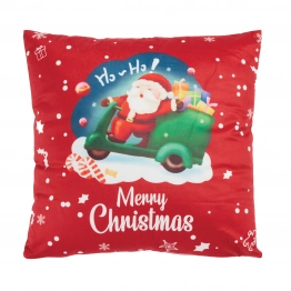 Χριστουγεννιάτικο Μαξιλάρι Polyester 45x45εκ. Christmas 0852 Red Das Home