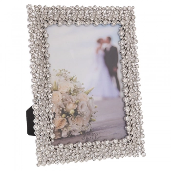 Κορνίζα Μεταλλική Ασημί Με Στρας 13x18εκ. iliadis 91872