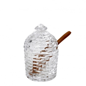 Βάζο Μελιού Γυάλινο Διάφανο ESPIEL 150ml- 7,5x12εκ. HOZ5404