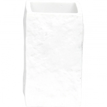 Ποτηροθήκη Polyresin Λευκή 7x7x10εκ. MRShome DS-8894L07