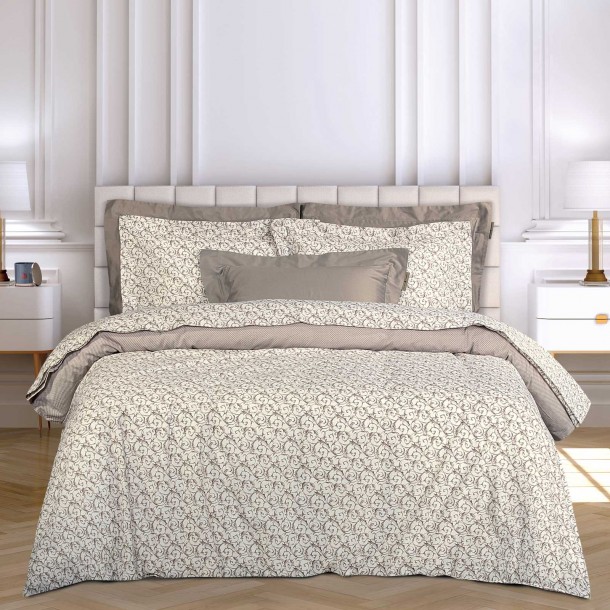 Σετ Σεντόνια Βαμβακερά Υπέρδιπλα 240x260εκ. Essential 2370 Beige-Cream Greenwich Polo Club