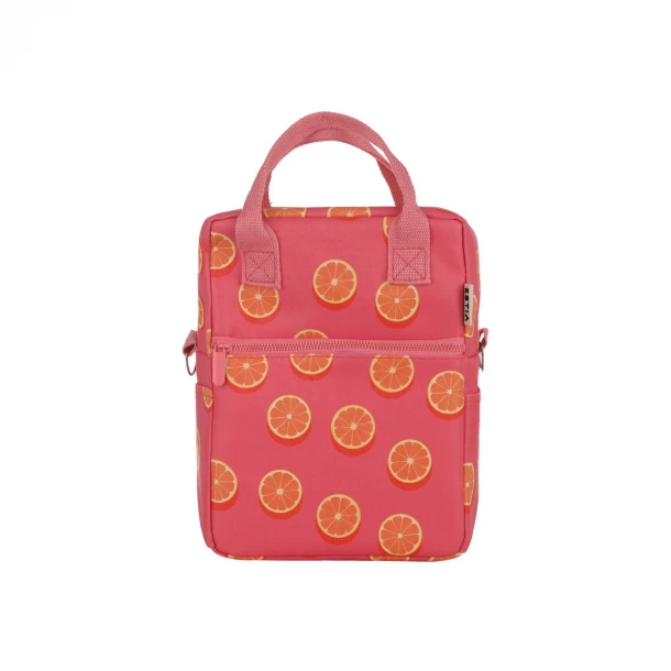 Τσάντα Φαγητού Ισοθερμική PVC Leather Orange Pop 7lt-20x14x27εκ. Save The Aegean Estia 01-41854