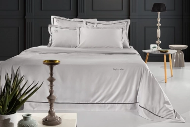 Σεντόνια Σετ 4τμχ Βαμβακoσατέν King Size Blend  Cement 270x280εκ. Guy Laroche