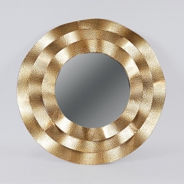 Καθρέπτης Τοίχου Μεταλλικός Χρυσός 70x3,5x70εκ. ESTHETI 751-11049