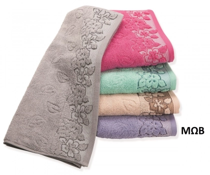 Πετσέτα Βαμβακερή Ζακάρ Μεμονωμένη Σώματος 70x140εκ. Zero Twist Ερατώ Μωβ DimCol