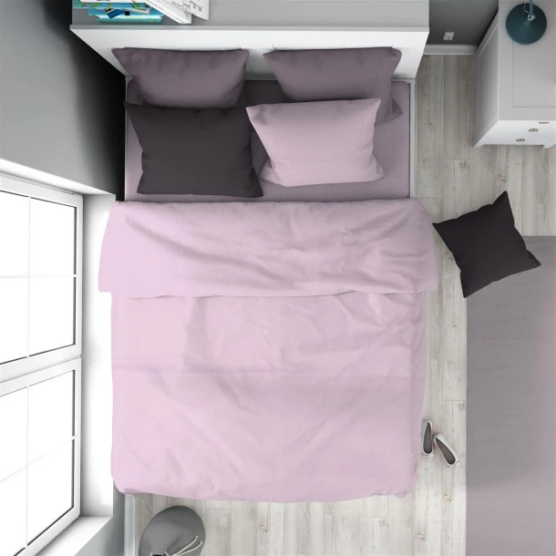 Παπλωματοθήκη Βαμβακερή Μονή 160x240εκ. Solid 506 Light Purple DimCol