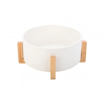 Σαλατιέρα Λευκή Bamboo Essentials Estia 27x27x11εκ. 01-20217