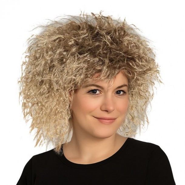 Περούκα Ξανθιά Σγουρή Περμανάντ Carnavalista 3-2704