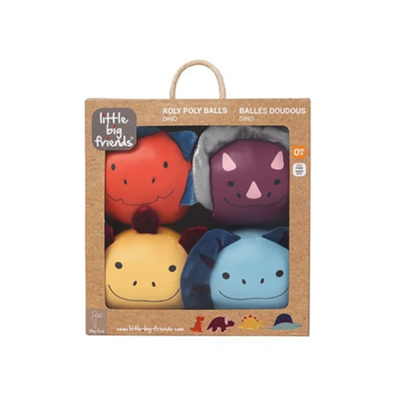 Μπαλάκι Ζωάκι Σετ 4τμχ Dooballs Dino Little Big Friends BTL304829