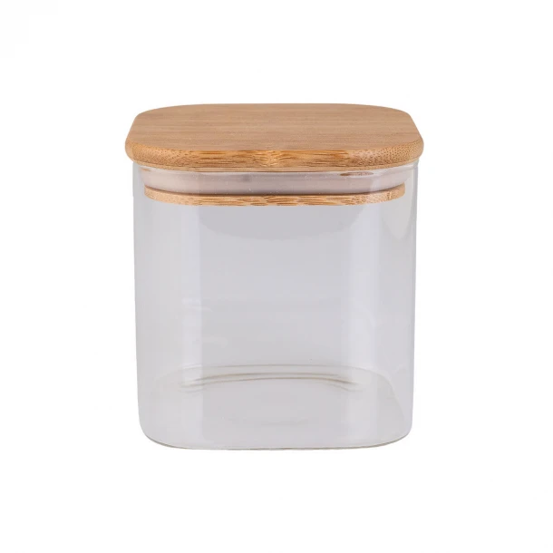 Δοχείο Αποθήκευσης Γυάλινο-Bamboo Essentials Estia 550ml 01-12922