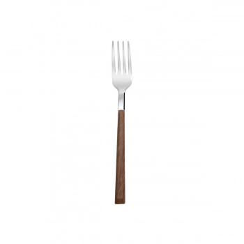 Πιρουνάκι Γλυκού Ανοξείδωτο 18/0 Με Ξύλινη Λαβή Savanna Estia 01-29289