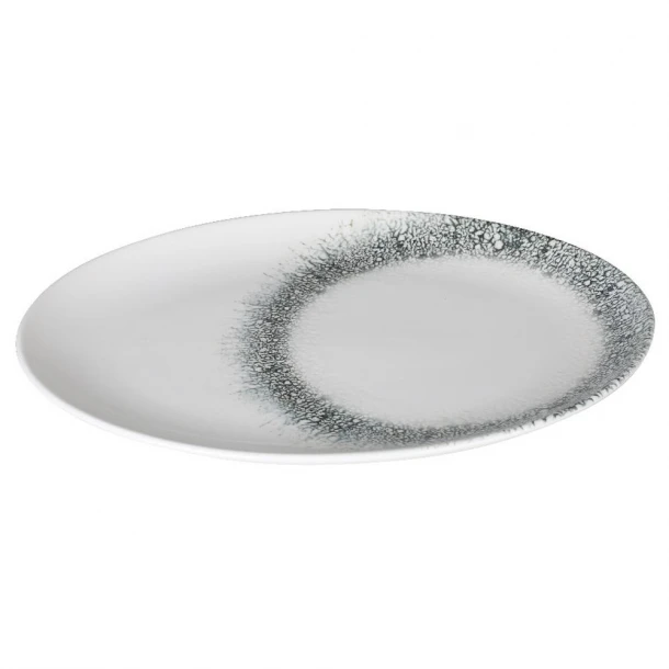 Πιατέλα Οβάλ Σερβιρίσματος Πορσελάνης 32x19εκ. Black Ice Kutahya Porselen KX89A724COR32KY