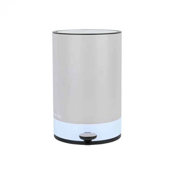 Καλάθι Απορριμάτων 6lt-20,5x31εκ. Μεταλλικό Soft Close Stone Clay Estia Tone Lab 02-39882