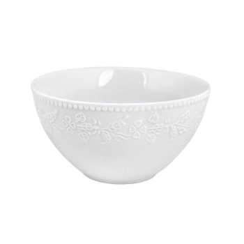 Μπωλ Σερβιρίσματος Πορσελάνης Λευκό 15,5εκ. Kea Pw35 Oriana Ferelli PRPW350018
