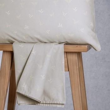 Σετ Σεντόνι Με 2 Μαξιλαροθήκες Βαμβακερό Υπέρδιπλο Με Λάστιχο 160x200+32εκ. Spring Light Grey Ultra Line Mini Melinen 20005893