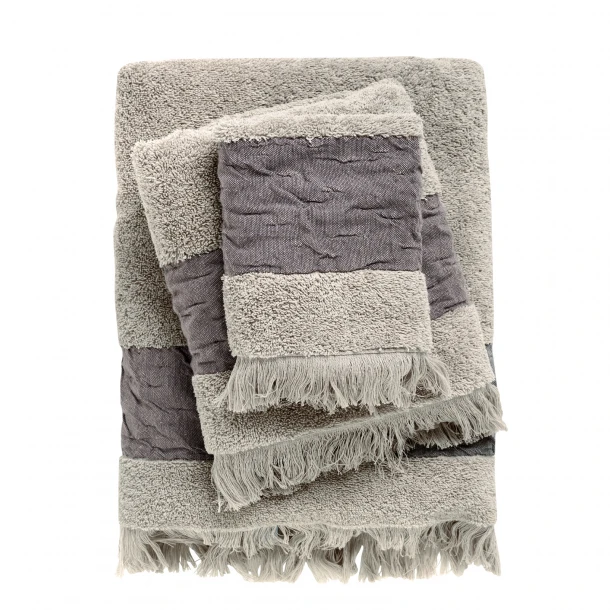 Σετ Πετσέτες 3τμχ Βαμβακερές Daily 0745 Taupe Das Home