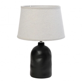 Φωτιστικό Επιτραπέζιο Κεραμικό Μαύρο 37εκ. ESPIEL HAP339