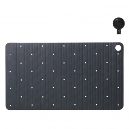 Ταπέτο Αντιολισθητικό Μπανιέρας Καουτσούκ 40x70εκ. Ribb Anthracite Sealskin 800624