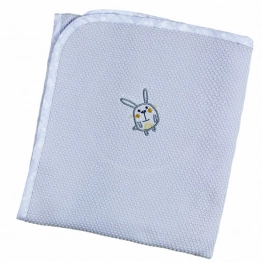 Πάνα Πικέ Βαμβακερή Bebe Κουκουτσάκι 80x80εκ. Elephant Σιέλ 30922