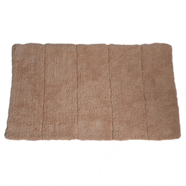 Πατάκι Μπάνιου Βαμβακερό Μπεζ 50x80εκ. MRShome DS-3992002