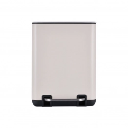 Καλάθι Απορριμμάτων 6lt Soft Close Μεταλλικό Ivory Cubic Estia 24,1x21,3x31,6εκ. 02-20989