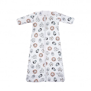 Υπνόσακος Βαμβακερός Με Αποσπώμενα Μανίκια 2.5Tog 3-9 Μηνών/60-75εκ. Animal Multicolour Meyco MEY-513056